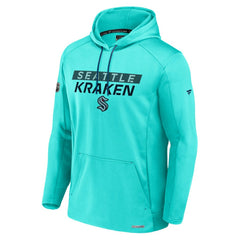 Seattle Kraken Fanatics Authentic Pro Rink Fleece Pullover Hoodie Blue