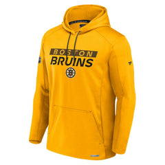 Boston Bruins Fanatics Authentic Pro Rink Fleece Pullover Hoodie Gold