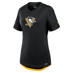 Pittsburgh Penguins Fanatics Women's Authentic Pro Rink T-Shirt Black