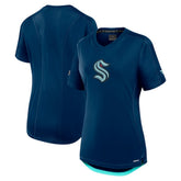 Seattle Kraken Fanatics Women's Authentic Pro Rink T-Shirt Deep Sea Blue