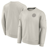 Edmonton Oilers Fanatics Authentic Pro Road Fleece Pullover Sweatshirt Cream