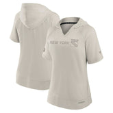 New York Rangers Fanatics Women's Authentic Pro Road Fashion Top Cream