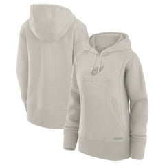 Detroit Red Wings Fanatics Women's Authentic Pro Road Pullover Hoodie Cream