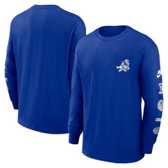 Dallas Cowboys Rewind Heavy Max90 Pocket Long Sleeve T-Shirt - Royal | Nike outlet