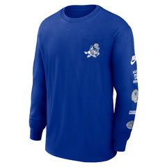 Dallas Cowboys Rewind Heavy Max90 Pocket Long Sleeve T-Shirt - Royal | Nike outlet