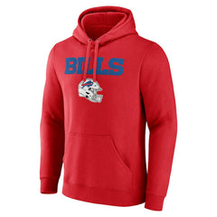 Josh Allen Buffalo Bills Team Wordmark Player Name & Number Pullover Hoodie - Red outlet