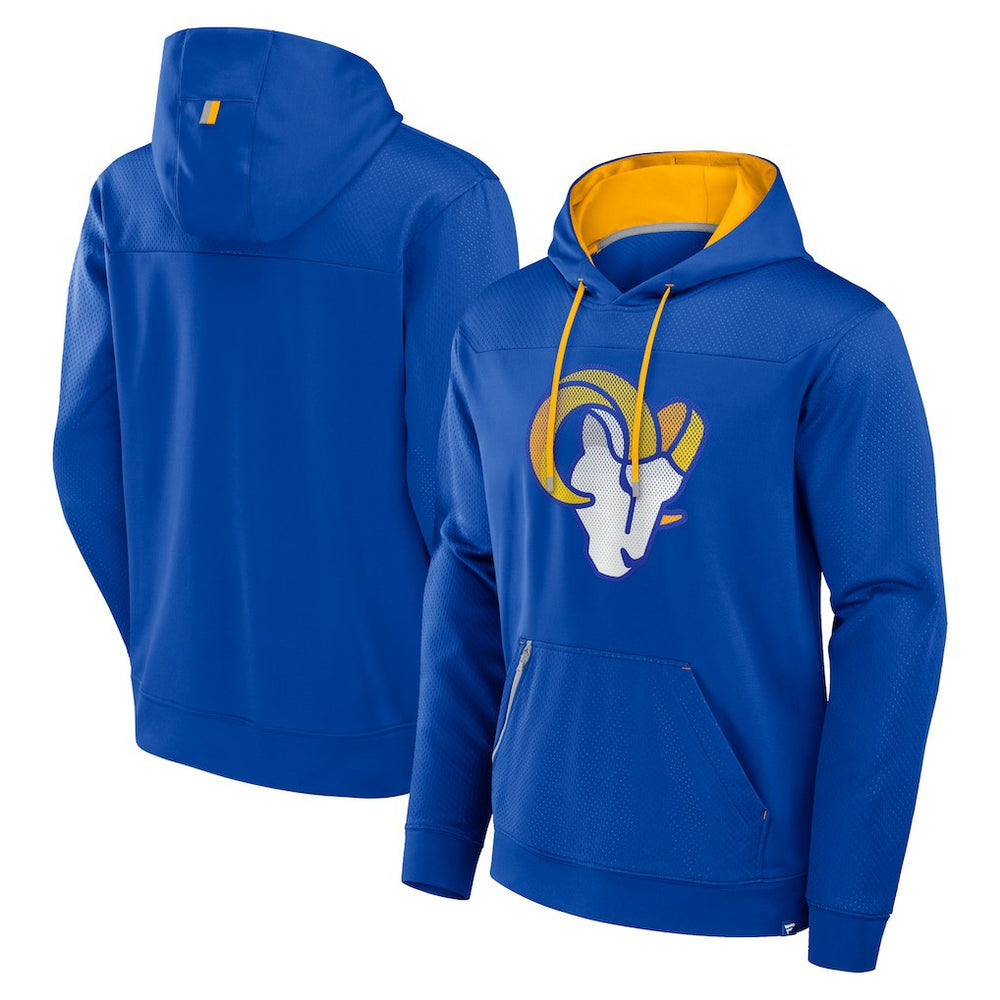 Los Angeles Rams Defender Pullover Hoodie - Royal on sale