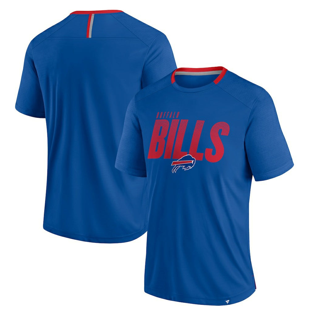 Buffalo Bills Defender Fade Slant T-Shirt - Royal on sale