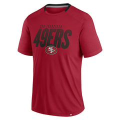 San Francisco 49ers Defender Fade Slant T-Shirt - Scarlet outlet