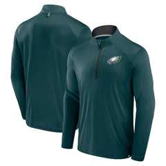Philadelphia Eagles Defender Long Sleeve Quarter-Zip Jacket - Midnight Green sale