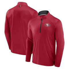San Francisco 49ers Defender Long Sleeve Quarter-Zip Jacket - Scarlet cheap
