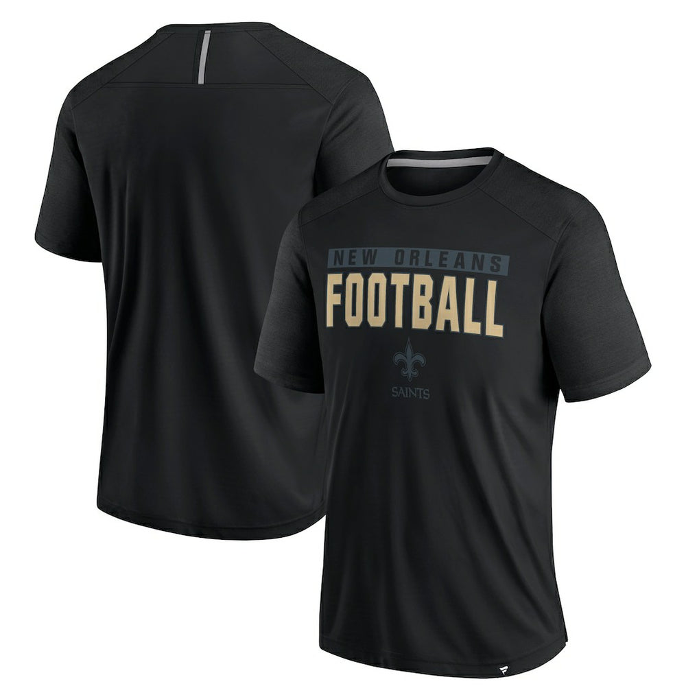 New Orleans Saints Defender Blackout T-Shirt - Black discount