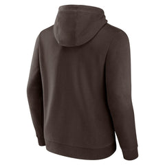 Cleveland Browns Geometric Chrome Pullover Hoodie - Brown on sale