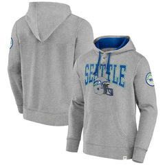 Seattle Seahawks Label Maker Pullover Hoodie - Heather Gray discount