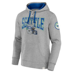 Seattle Seahawks Label Maker Pullover Hoodie - Heather Gray discount