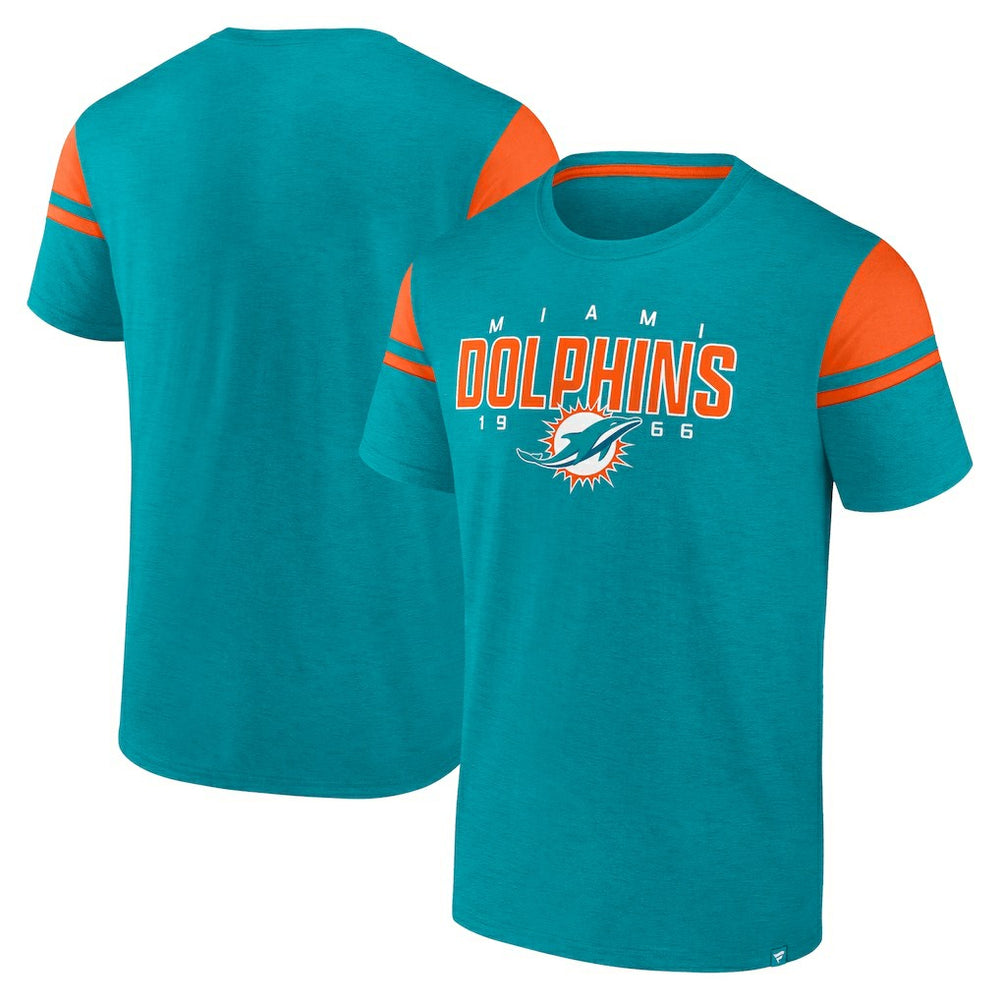 Miami Dolphins Old School Play Slub T-Shirt - Aqua on sale