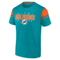 Miami Dolphins Old School Play Slub T-Shirt - Aqua on sale