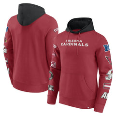 Arizona Cardinals Patched Out Pullover Hoodie - Cardinal/Black online