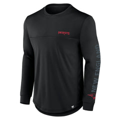 New England Patriots Blackout Long Sleeve T-Shirt - Black for sale