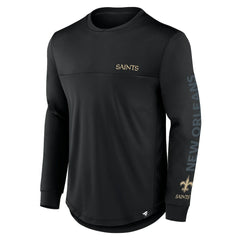 New Orleans Saints Blackout Long Sleeve T-Shirt - Black online