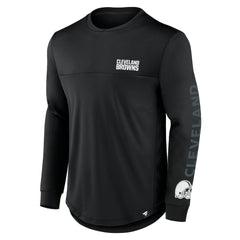 Cleveland Browns Blackout Long Sleeve T-Shirt - Black sale