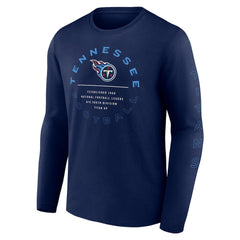 Tennessee Titans Stat Sheet Long Sleeve T-Shirt - Navy for sale