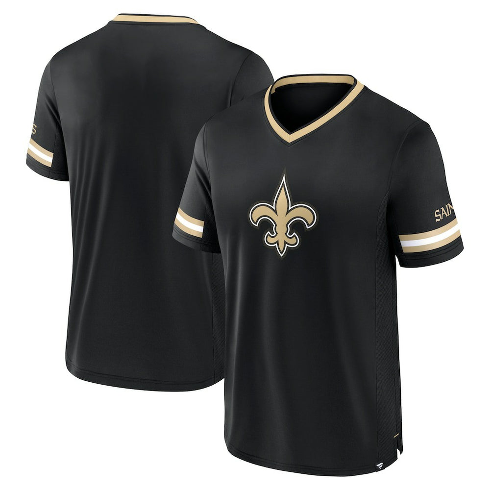 New Orleans Saints Stripe Stacking T-Shirt - Black cheap