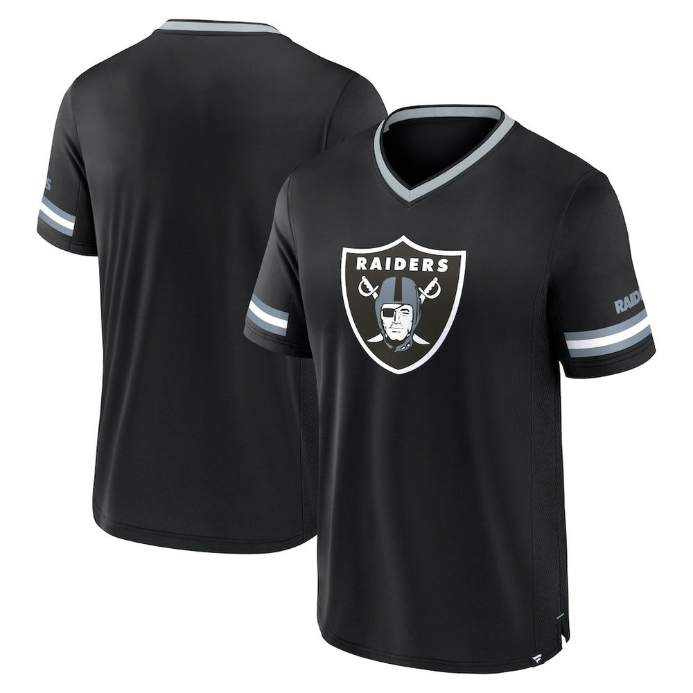 Las Vegas Raiders Stripe Stacking T-Shirt - Black on sale