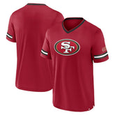 San Francisco 49ers Stripe Stacking T-Shirt - Scarlet cheap