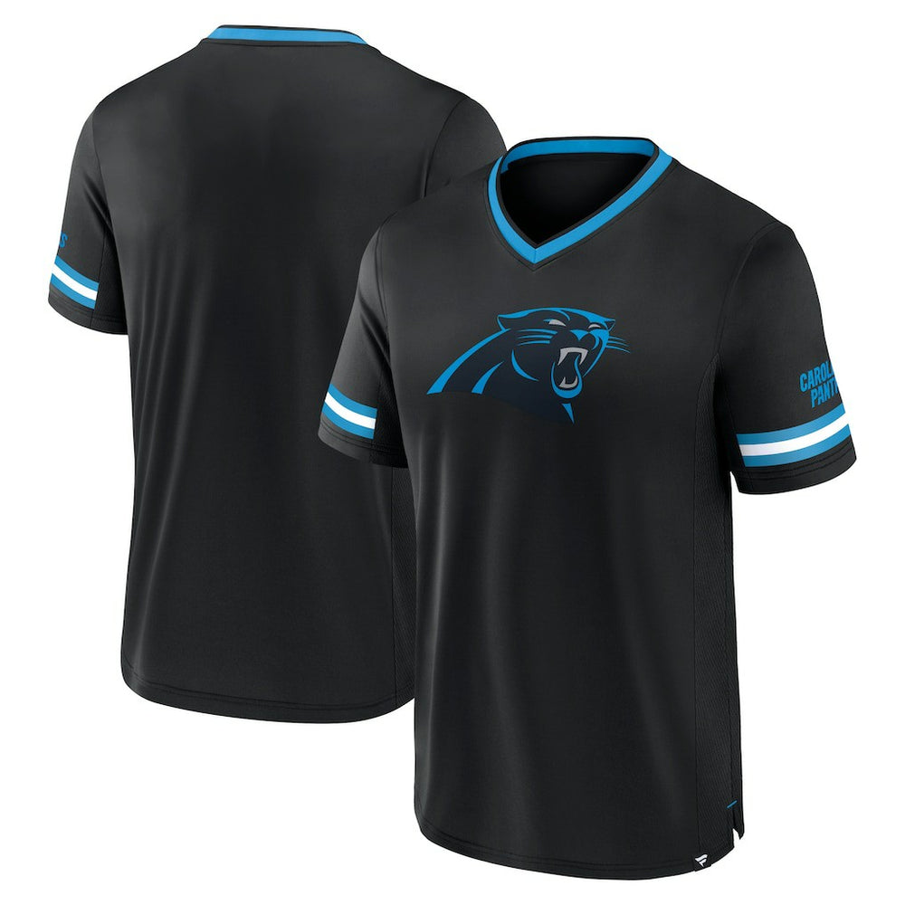 Carolina Panthers Stripe Stacking T-Shirt - Black on sale