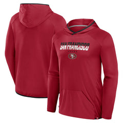 San Francisco 49ers Transitional Defender Hoodie Long Sleeve T-Shirt - Scarlet sale