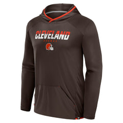 Cleveland Browns Transitional Defender Hoodie Long Sleeve T-Shirt - Brown sale