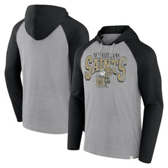 New Orleans Saints Under Center Long Sleeve Hoodie T-Shirt - Gray/Black online