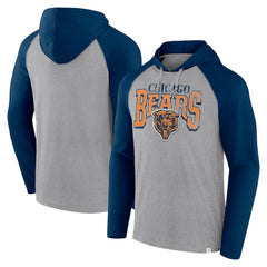 Chicago Bears Under Center Long Sleeve Hoodie T-Shirt - Gray/Navy online
