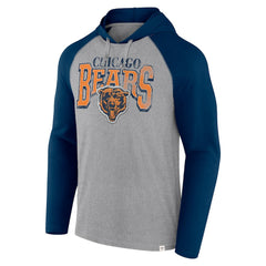 Chicago Bears Under Center Long Sleeve Hoodie T-Shirt - Gray/Navy online