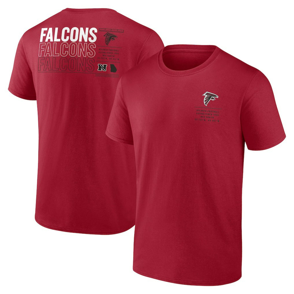 Atlanta Falcons Repeat Stats T-Shirt - Red on sale