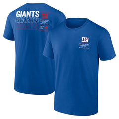 New York Giants Repeat Stats T-Shirt - Royal outlet