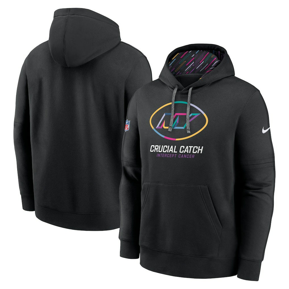 New York Jets 2024 NFL Crucial Catch Club Pullover Hoodie - Black | Nike outlet