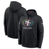San Francisco 49ers 2024 NFL Crucial Catch Big & Tall Club Pullover Hoodie - Black | Nike for sale