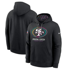 San Francisco 49ers 2024 NFL Crucial Catch Big & Tall Club Pullover Hoodie - Black | Nike for sale