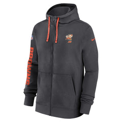 Cleveland Browns 2024 Sideline Club Full-Zip Hoodie - Anthracite | Nike sale