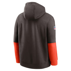 Cleveland Browns 2024 Sideline Club Pullover Hoodie - Brown | Nike on sale
