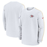 Kansas City Chiefs 2024 Sideline Coaches Long Sleeve Top - White | Nike for sale