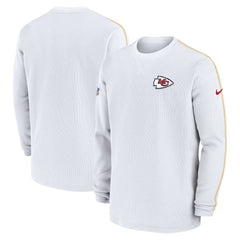 Kansas City Chiefs 2024 Sideline Coaches Long Sleeve Top - White | Nike for sale
