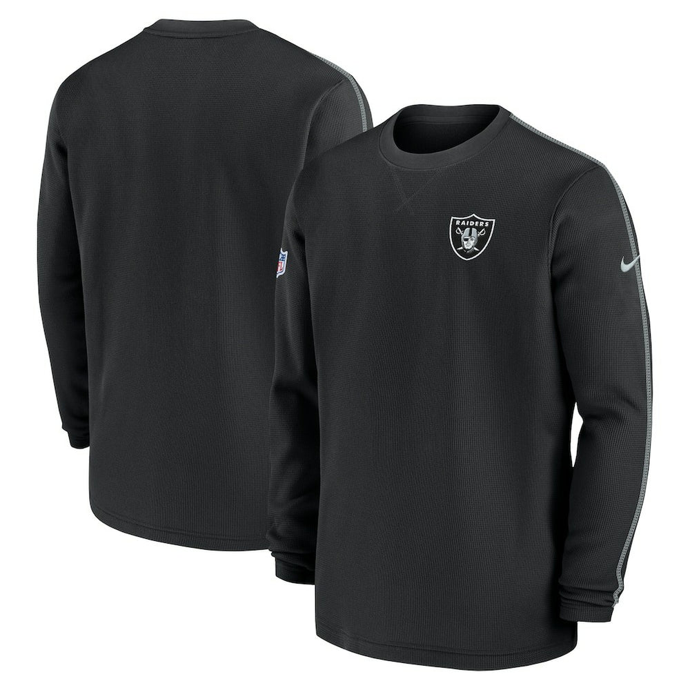 Las Vegas Raiders 2024 Sideline Coaches Long Sleeve Top - Black | Nike for sale