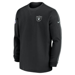 Las Vegas Raiders 2024 Sideline Coaches Long Sleeve Top - Black | Nike for sale