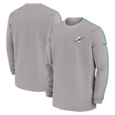 Miami Dolphins 2024 Sideline Coaches Long Sleeve Top - Gray | Nike sale