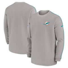 Miami Dolphins 2024 Sideline Coaches Long Sleeve Top - Gray | Nike sale