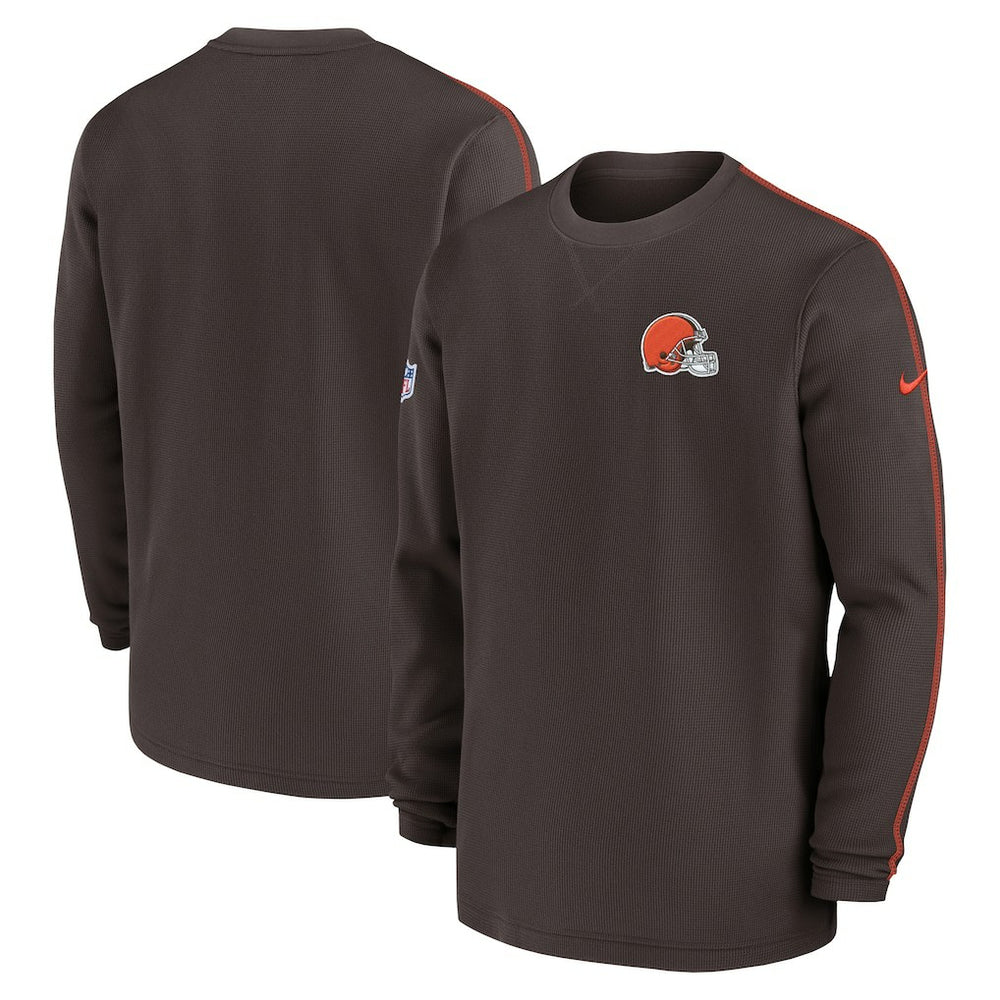 Cleveland Browns 2024 Sideline Coaches Long Sleeve Top - Brown | Nike outlet