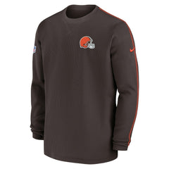 Cleveland Browns 2024 Sideline Coaches Long Sleeve Top - Brown | Nike outlet